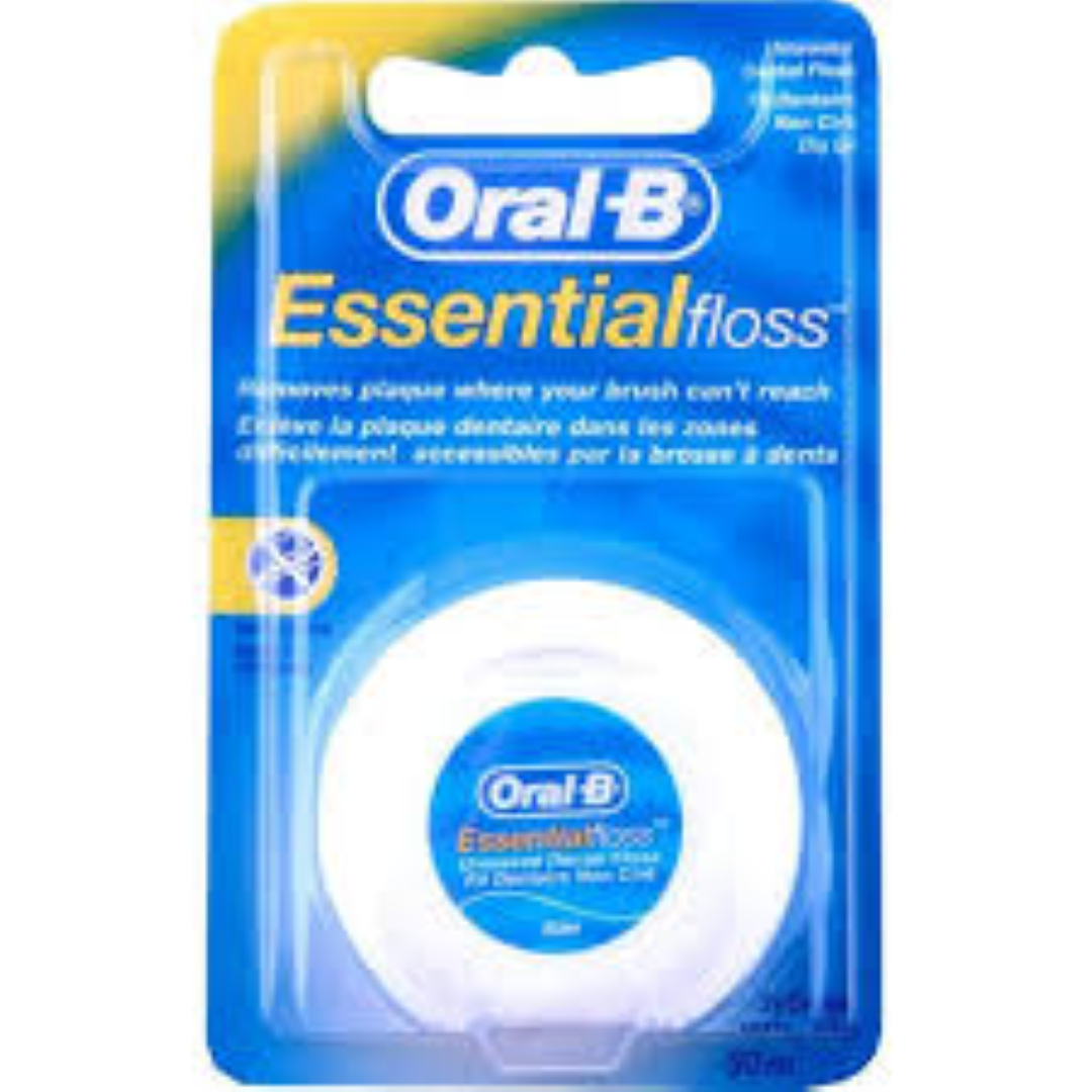 ORAL/B ESSENTIAL FLOSS UNWAXED 50M